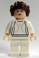 Princess Leia - Light Nougat, White Dress, Small Eyes
